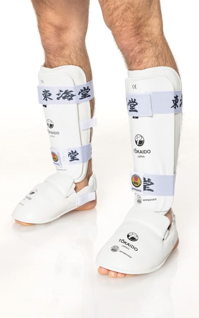 TOKAIDO Schienbein-/Fußschutz, Kanji, Weiß WUKF